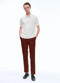 Cotton serge chino trousers - P3VKIA-PP20-65