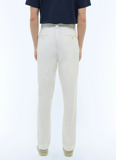 Men's white chino trousers Fursac - P3ECKO-FP03-A001