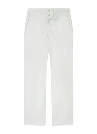 Men's chino trousers white cotton serge Fursac - P3ECKO-FP03-A001