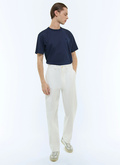 Straight-leg cotton serge chinos - P3ECKO-FP03-A001