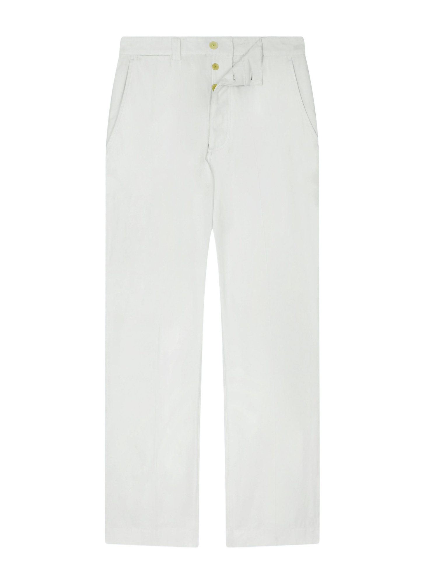 Men's chino trousers white cotton serge Fursac - P3ECKO-FP03-A001
