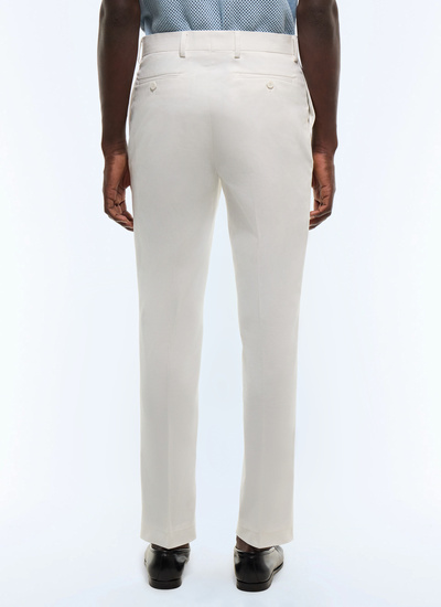 Men's white chino trousers Fursac - P3JKIA-AP04-A001