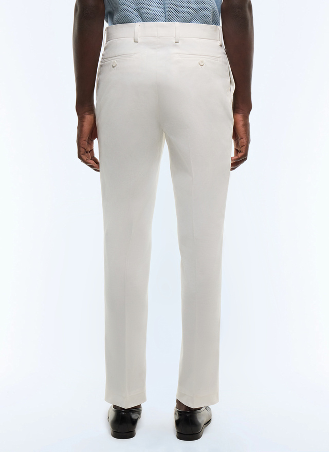 Men's white chino trousers Fursac - P3JKIA-AP04-A001
