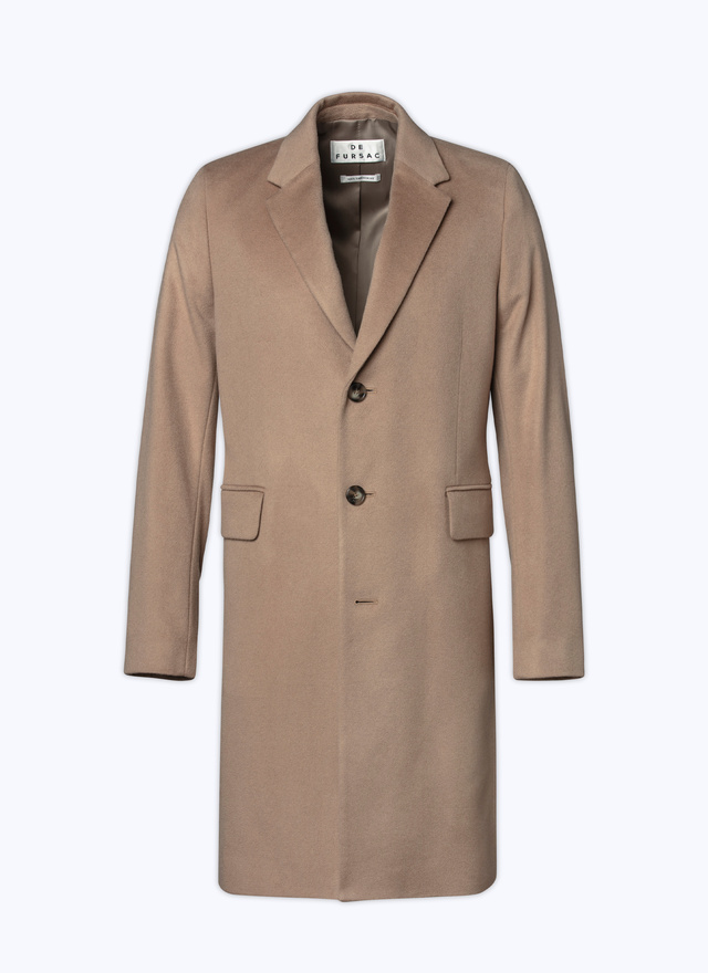 Men's brown cashmere coat Fursac - M3ATEM-AM33-11