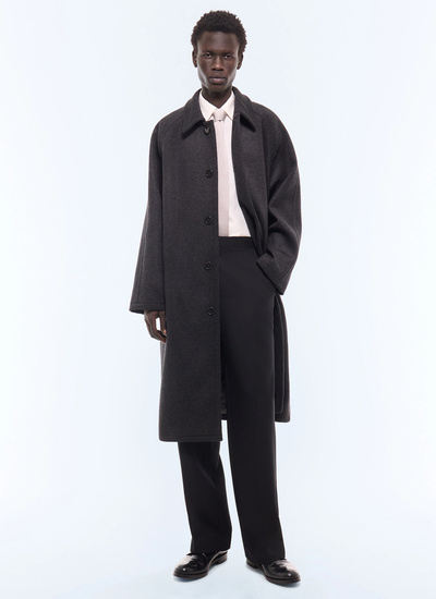Men's coat anthracite main fabric: 95% virgin wool, 5% cashmerelining: 100% viscose Fursac - M3LOVE-LM31-B021