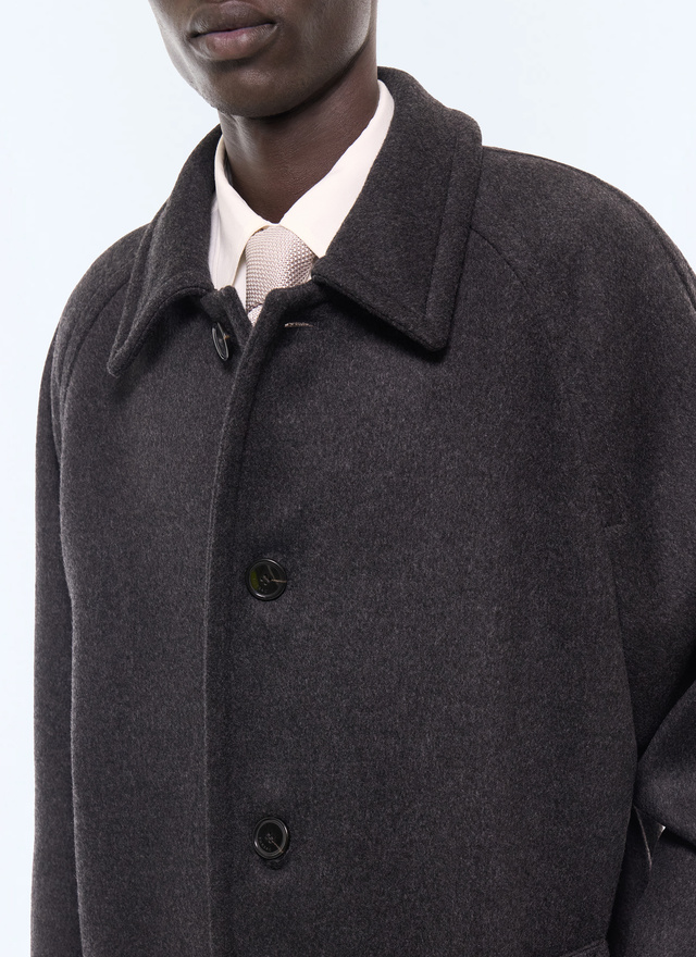 Men's anthracite coat Fursac - M3LOVE-LM31-B021