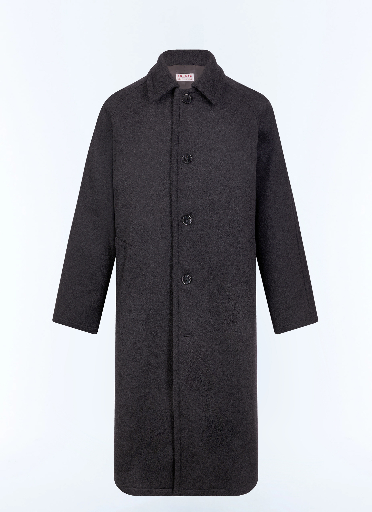 Men's black main fabric: 95% virgin wool, 5% cashmerelining: 100% viscose coat Fursac - M3LOVE-LM31-B021