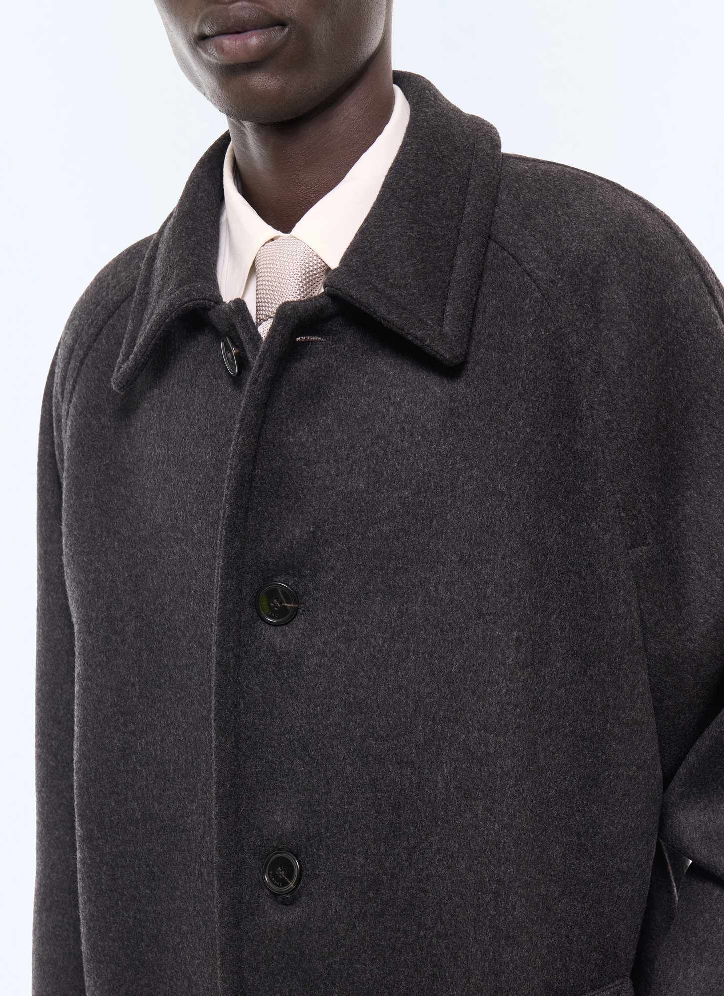 Men's anthracite coat Fursac - M3LOVE-LM31-B021