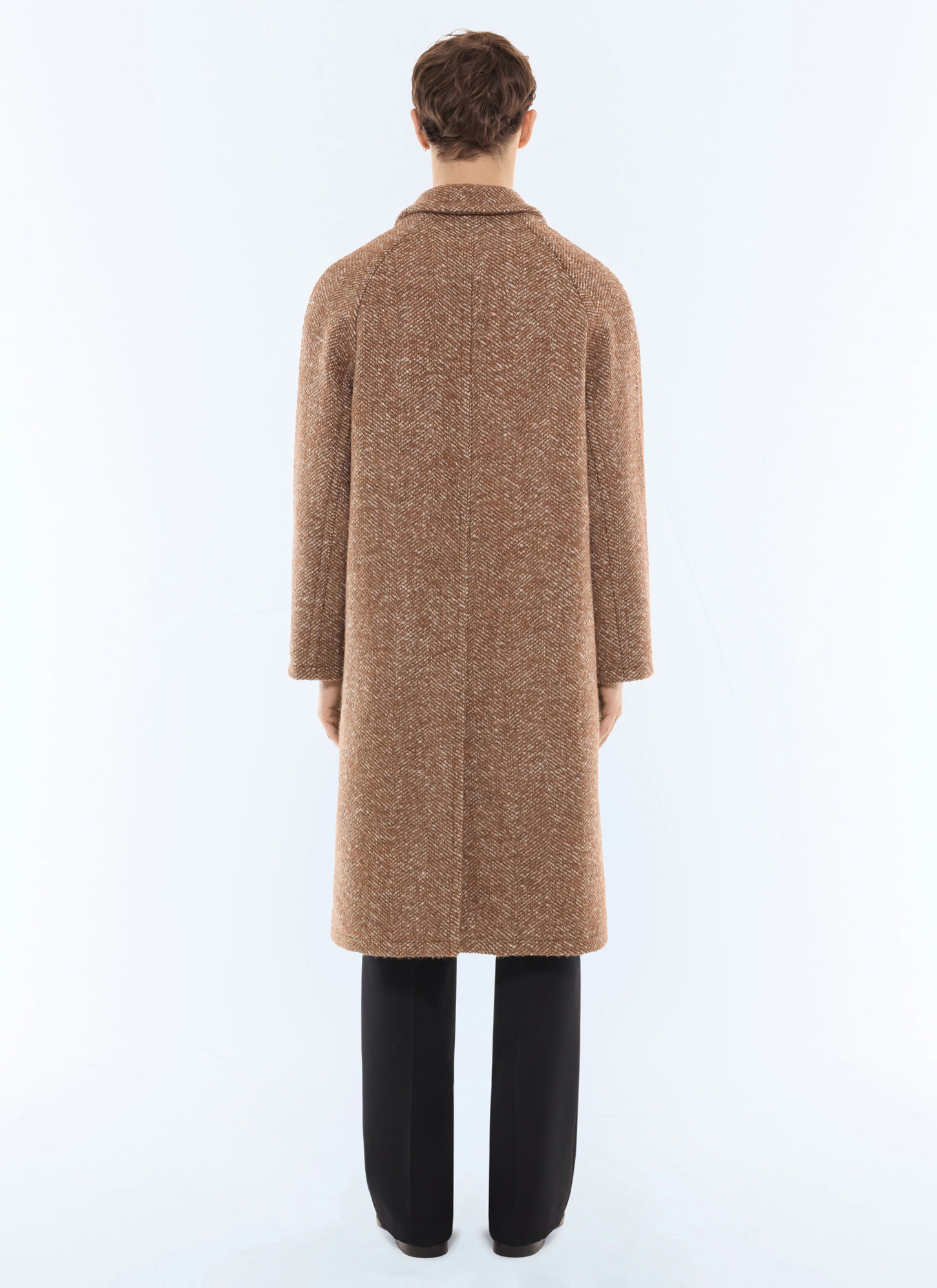 Men's main fabric: 52% virgin wool, 17% polyester, 16% polyacrylic, 15% woollining: 100% viscose coat Fursac - M3LOVE-LM03-A011