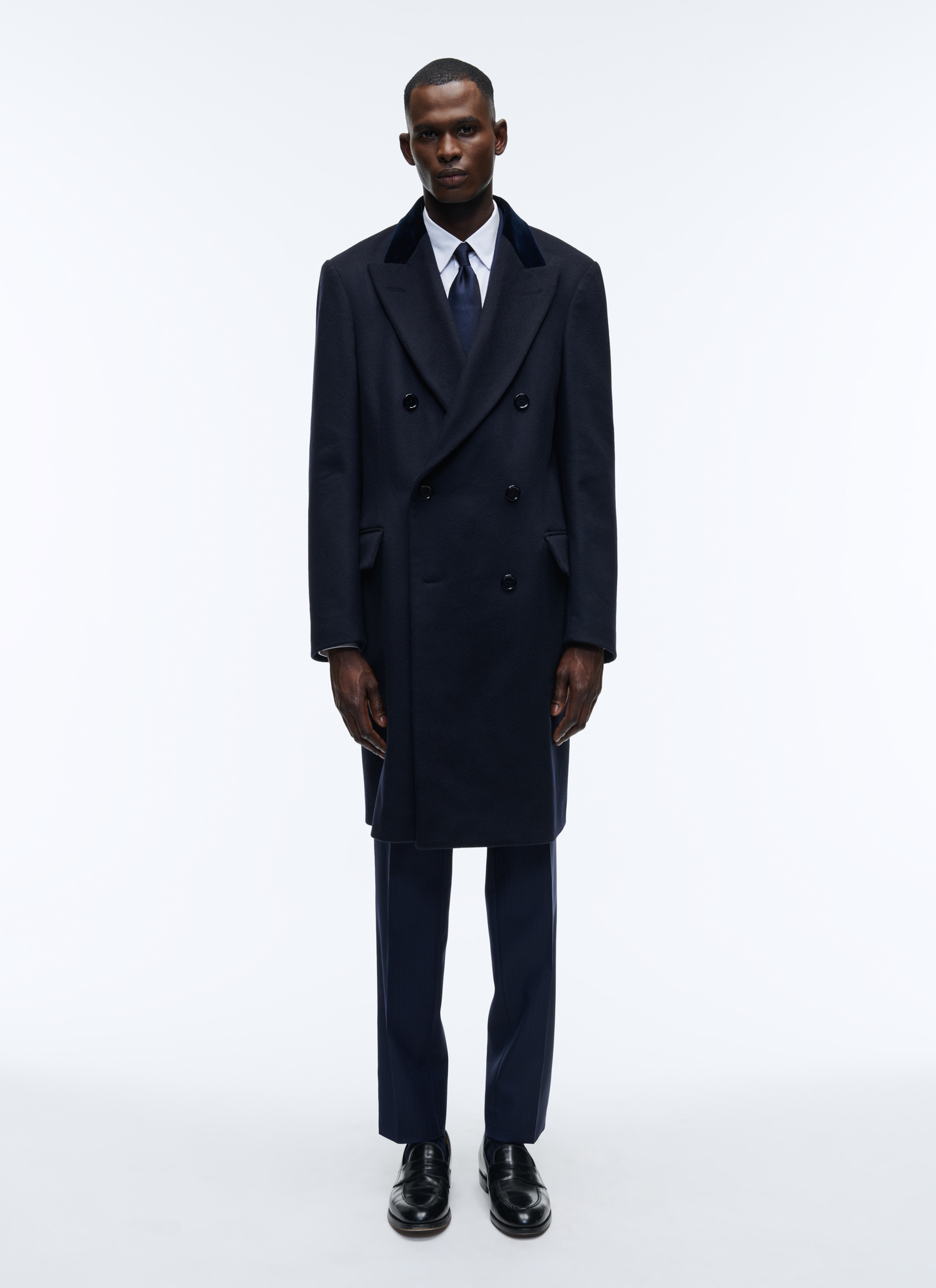 Men's coat navy blue virgin wool Fursac - M3ALMA-AM27-30