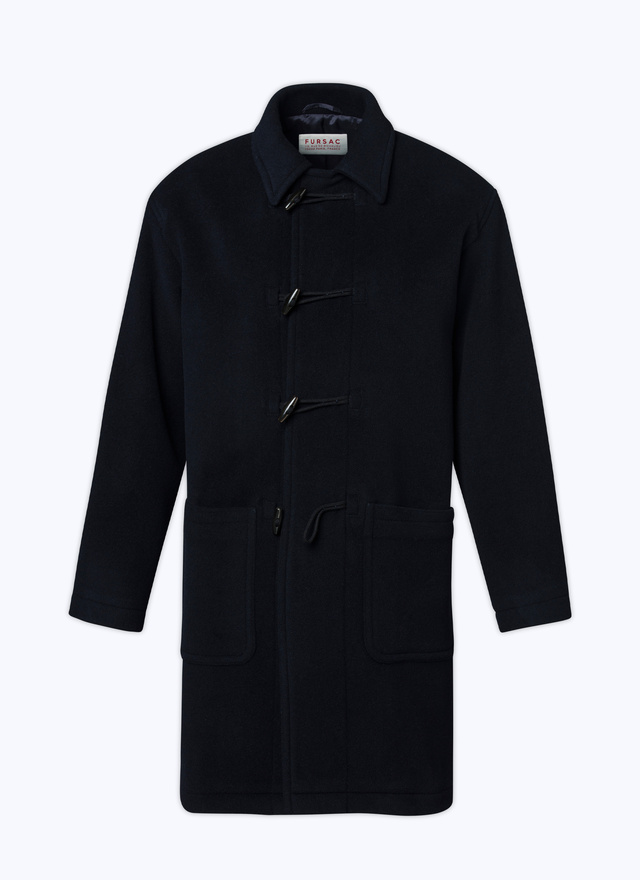 Men's blue, navy blue woolen cloth coat Fursac - M3ALTO-AM32-30