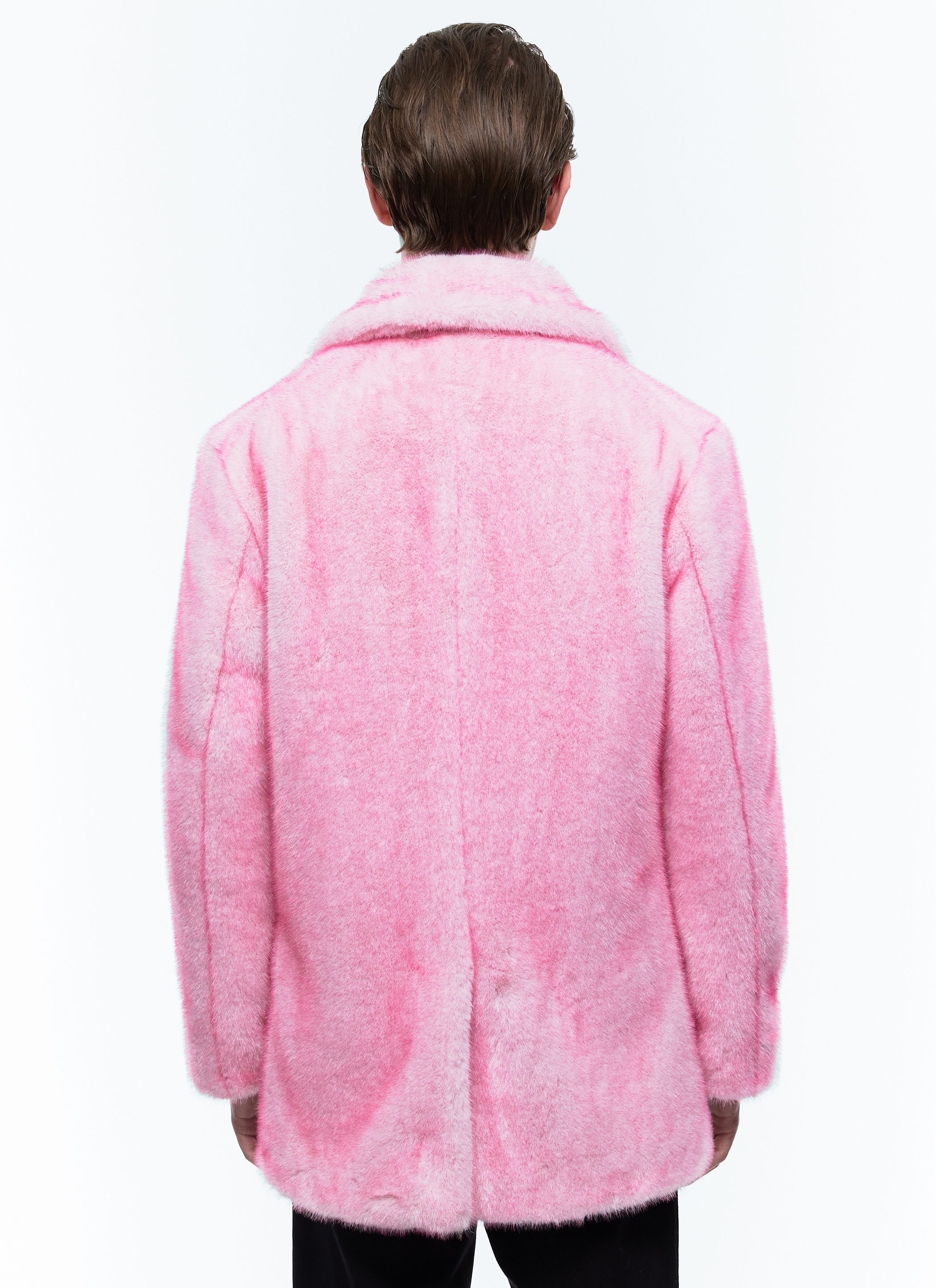 Pink Ombre Isaac Mizrahi Faux cheapest Fur Coat