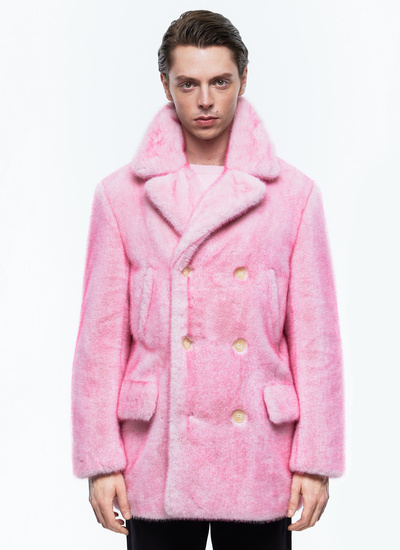 Men's coat pink faux fur Fursac - M3EABA-EM37-F006