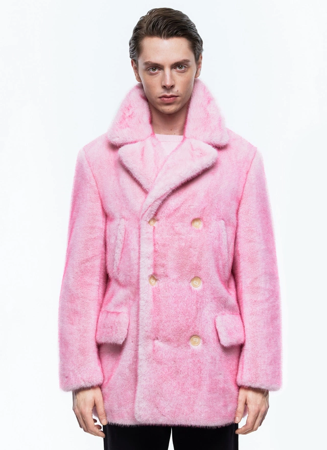 Pink pea coats online