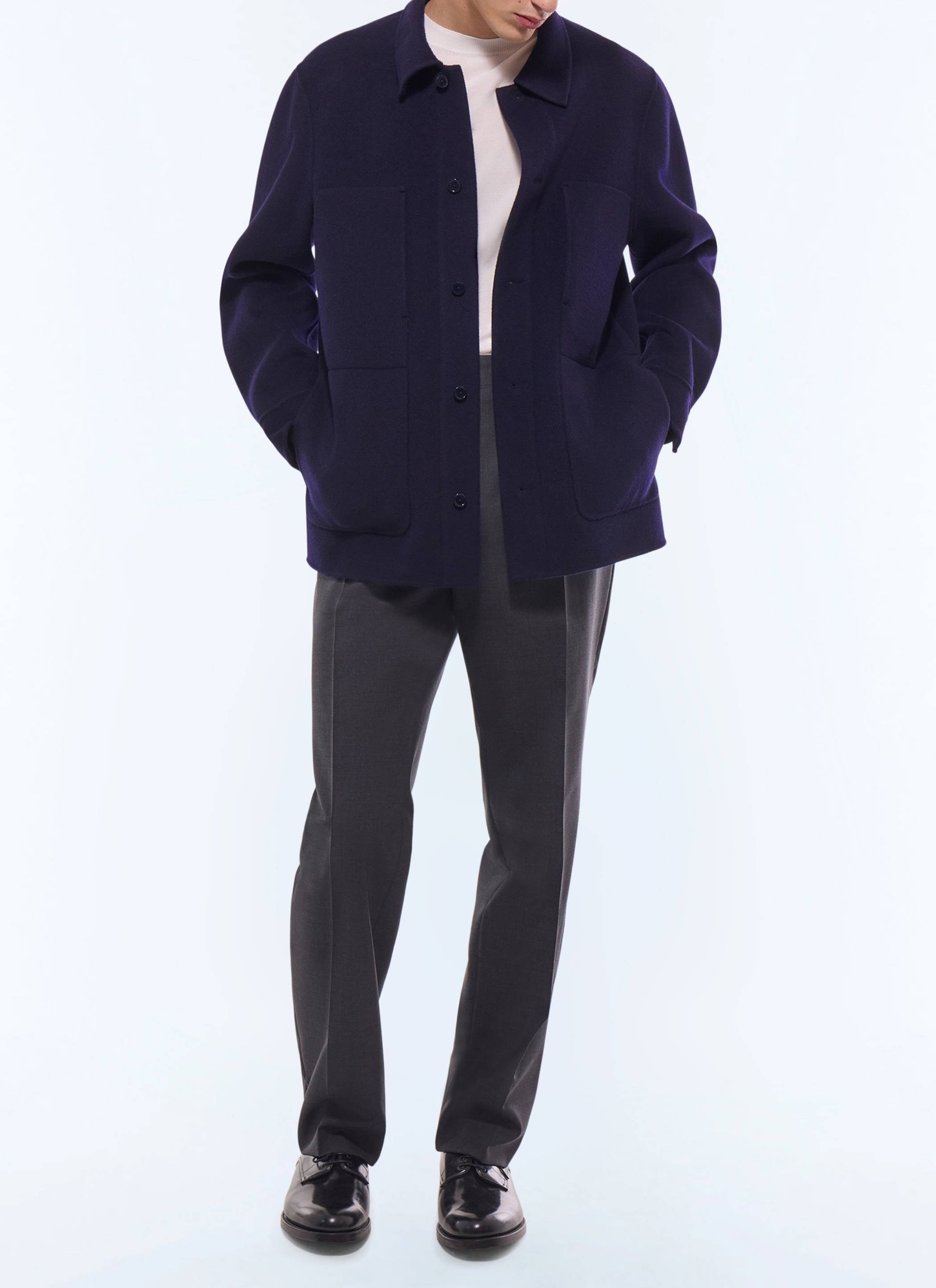 Men's navy blue coat Fursac - M3FADA-JM13-D030