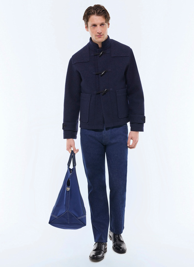 Men's navy blue coat Fursac - M3GUFL-GM04-D030