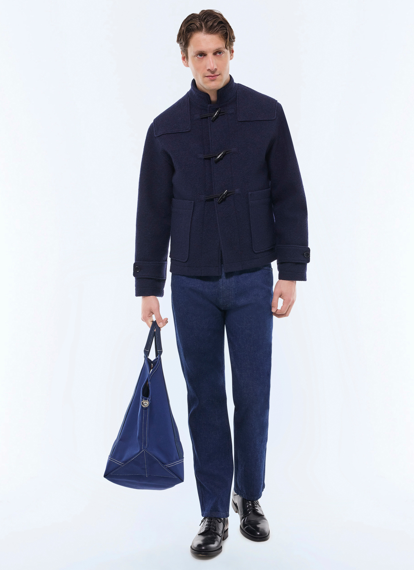 Men's navy blue coat Fursac - M3GUFL-GM04-D030