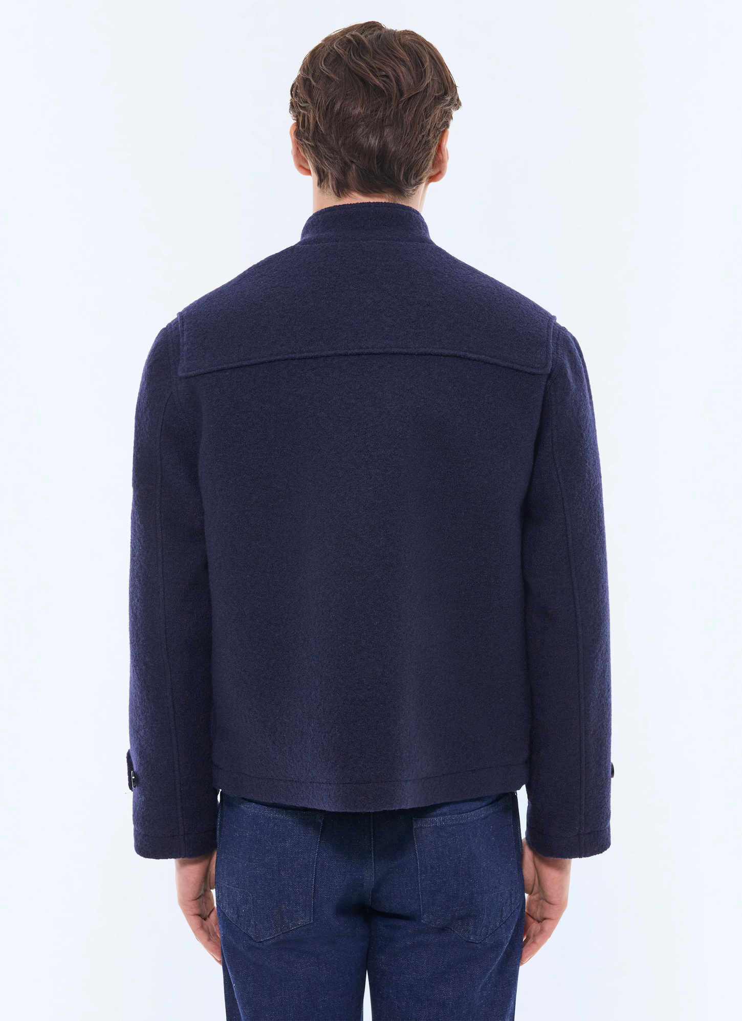 Men's felted duffle wool coat Fursac - M3GUFL-GM04-D030