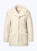 Sheepskin 3-button coat - M3CURL-CL01-A002