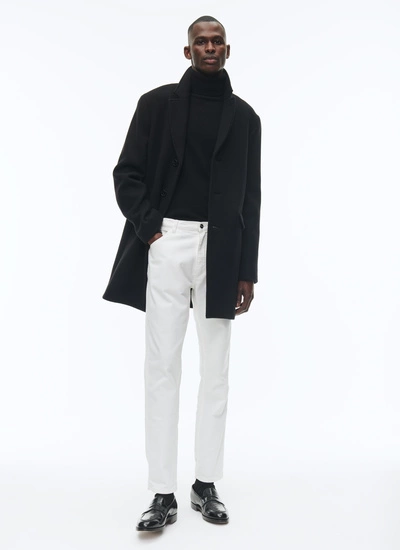Men's coat black virgin wool and cashmere Fursac - M3AKOM-RM31-20