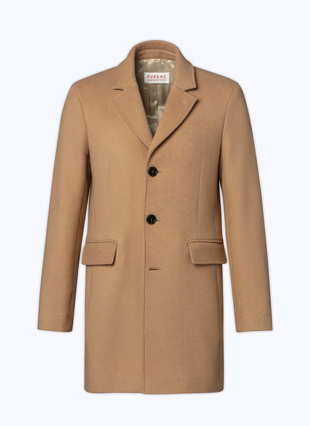 Men's brown virgin wool and cashmere coat Fursac - 22HM3AKOM-RM31/11