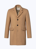 Camel wool broadcloth coat - 22HM3AKOM-RM31/11