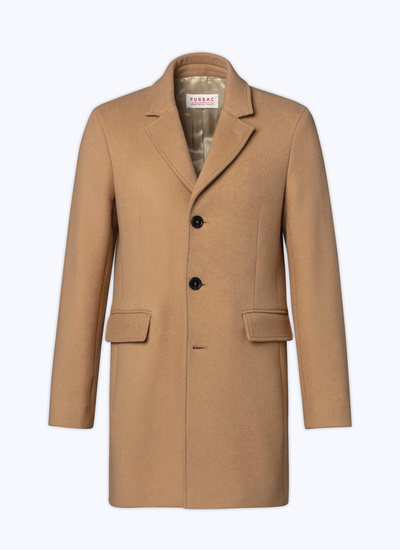 Men's camel coat Fursac - M3AKOM-RM31-11