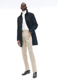 Woolen cloth coat with officer collar - M3CUSH-RM31-31