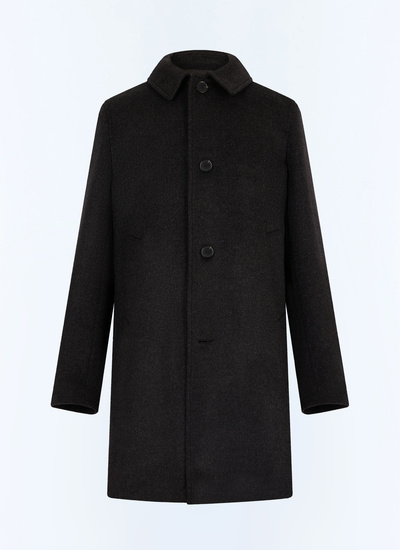 Men's grey woolen cloth and cashmere coat Fursac - M3CUSH-GM31-B021