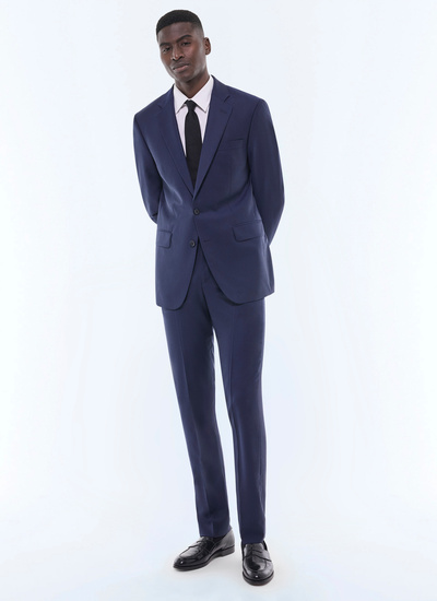 Costume bleu carbone faux-uni homme Fursac - C3EVIP-FC36-D031