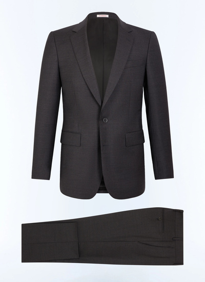 Costume homme Fursac - Costume à micro carreaux en laine anthracite C3FOXA-LC05-B021