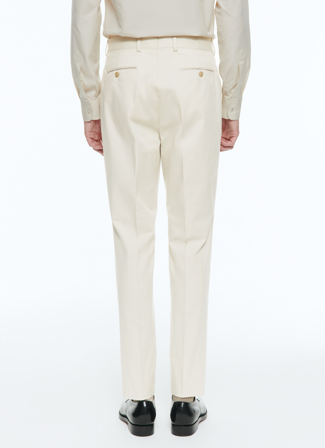 Costume beige homme garbardine de coton Fursac - C3BAMS-BX03-03