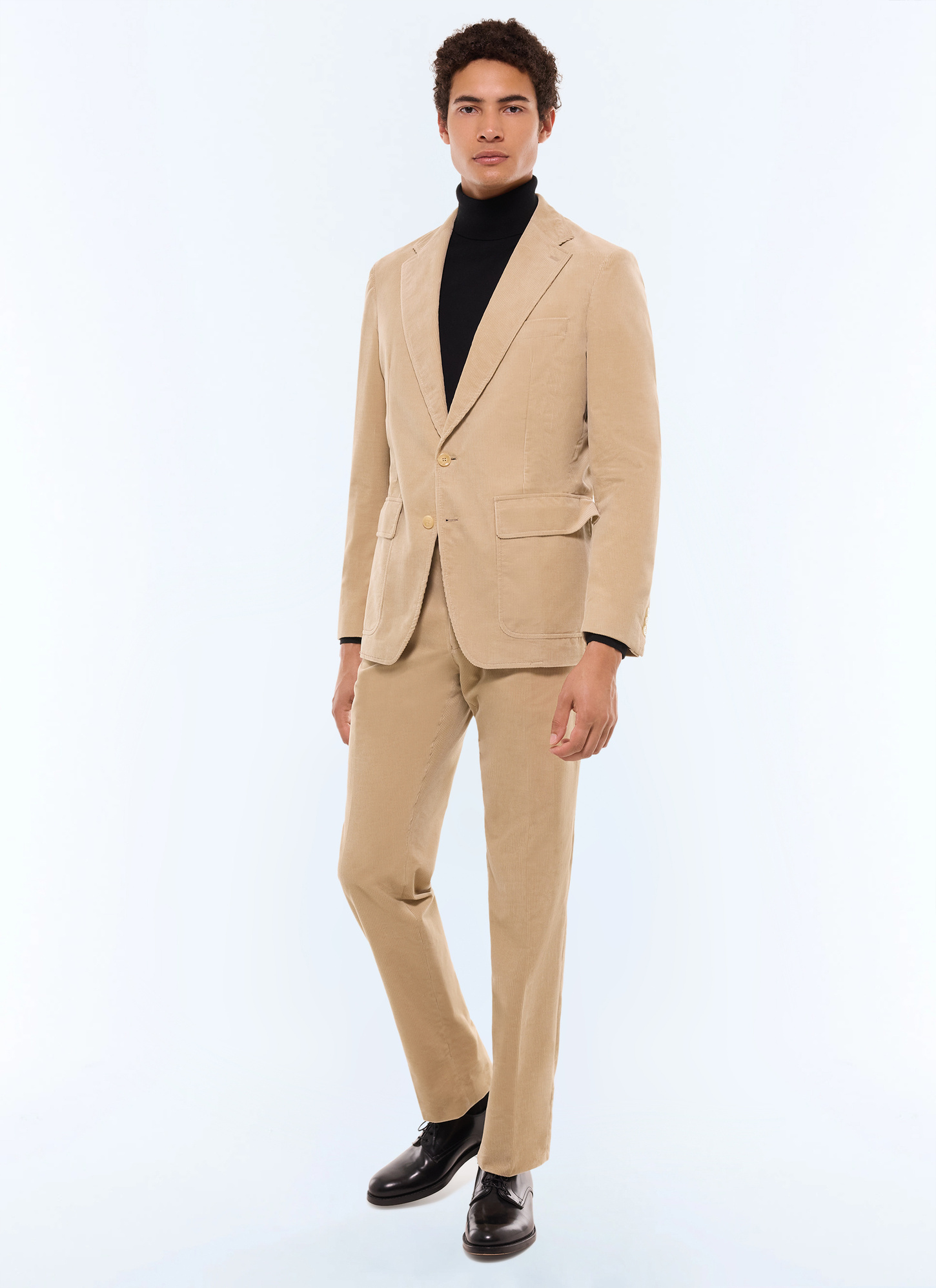 Costume homme beige velours côtelé certifié Fursac - C3EITO-GX41-A008