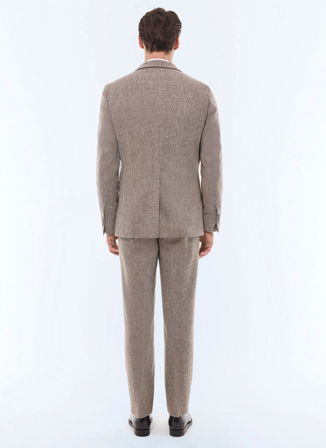 Costume beige homme laine vierge Fursac - C3FRAT-GX02-G018