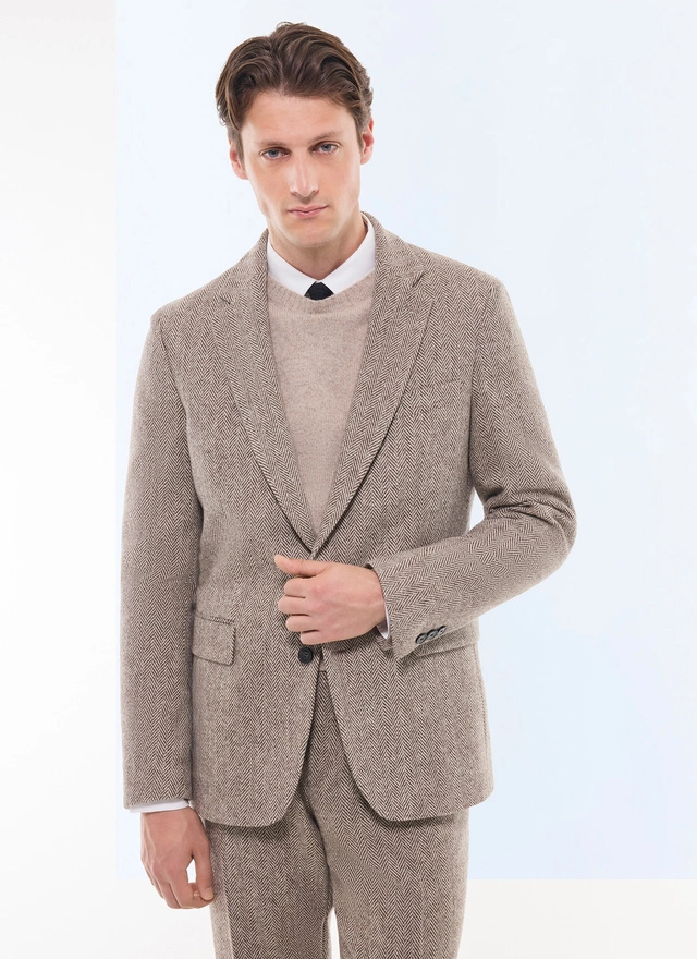 Costume beige taupe homme Fursac - C3FRAT-GX02-G018