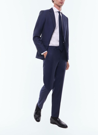 Costume homme bleu carbone serge de laine Fursac - C2AIDO-AC80-31
