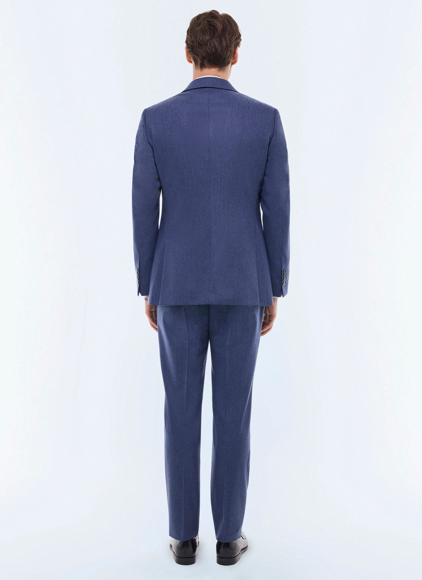 Costume bleu homme flanelle de laine certifiée Fursac - C3FOXA-EC29-D012