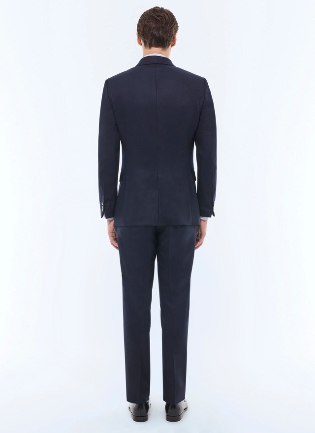 Costume bleu homme flanelle de laine vierge certifiée Fursac - C3FOCA-EC29-D030