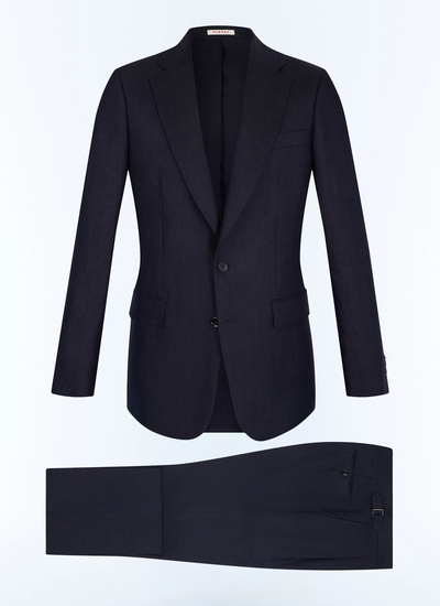 Costume bleu marine homme lin certifié Fursac - C3JADA-JX02-D030