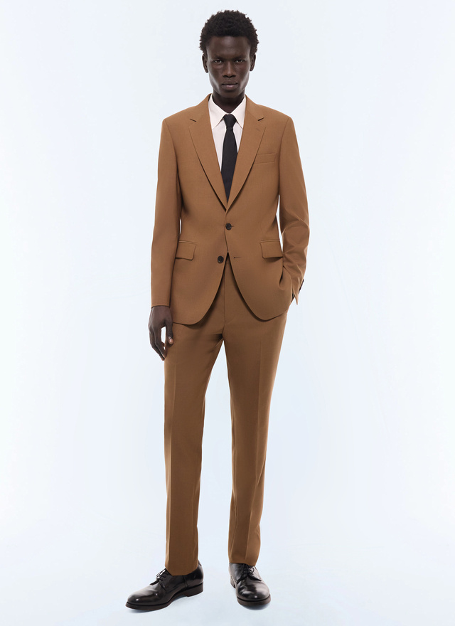 Costume homme camel 100% laine vierge Fursac - C3FOXA-LC20-A011
