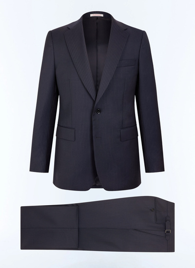 Costume marine homme tissu principal: 100% laine vierge dessous col: 80% polyester, 20% viscosedoublure corps: 100% viscosedoublure manches: 57% viscose, 41% acétate, 2% cupro Fursac - C3JEXU-LC21-D030
