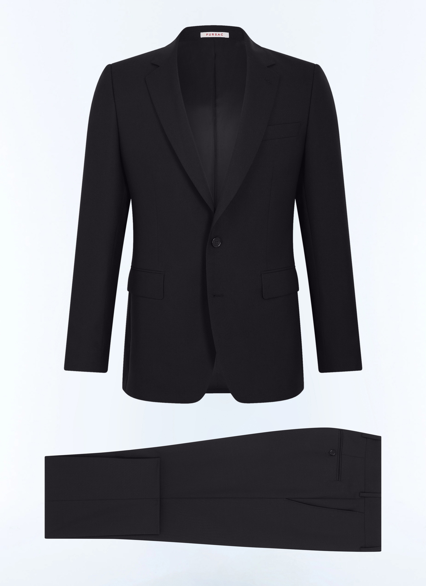 Costume noir homme 100% laine vierge Fursac - C3AIDO-BV01-20