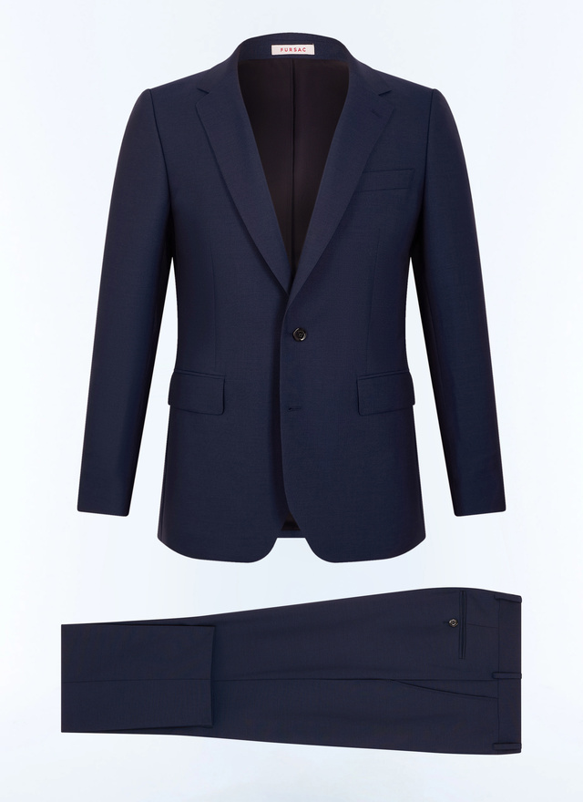 Costume pétrole homme tissu principal: 100% laine viergedessous col: 80% polyester, 20% viscose doublure corps: 100% viscose doublure manches: 57% viscose, 41% acétate, 2% cupro Fursac - C3FOXA-BV01-D032