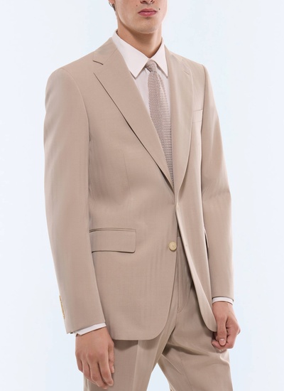 Costume homme beige laine vierge Fursac - C3JEXU-JC04-A006
