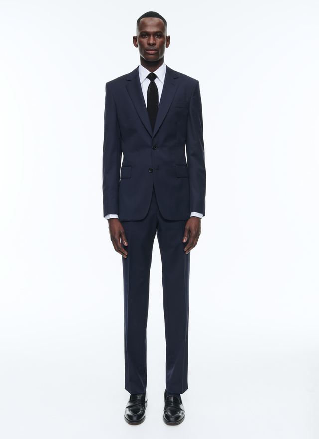 Costume homme bleu carbone laine vierge Fursac - C1AXUN-AC80-31