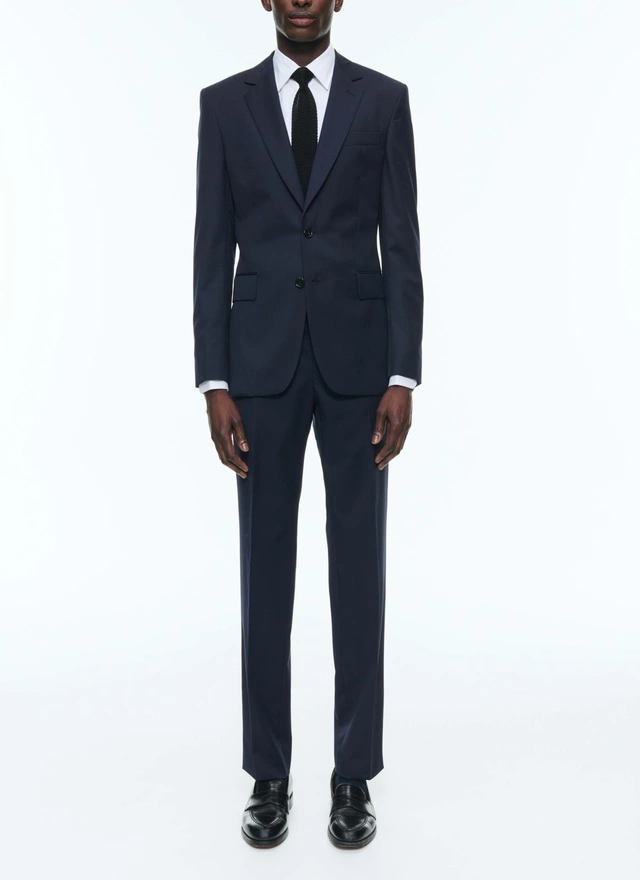 Costume homme bleu carbone laine vierge Fursac - C1AXUN-AC80-31