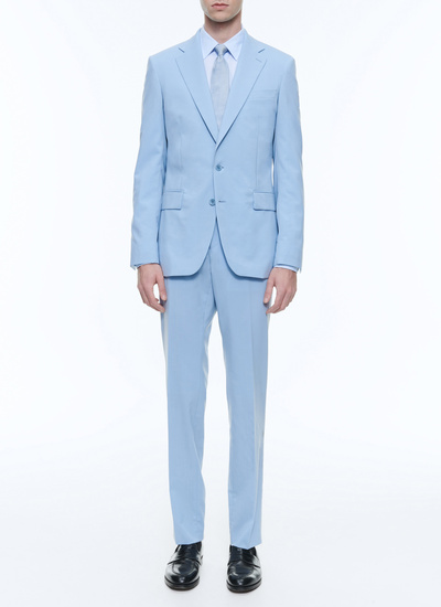 Costume homme bleu ciel toile de laine vierge Fursac - C3CIXE-DC36-D003
