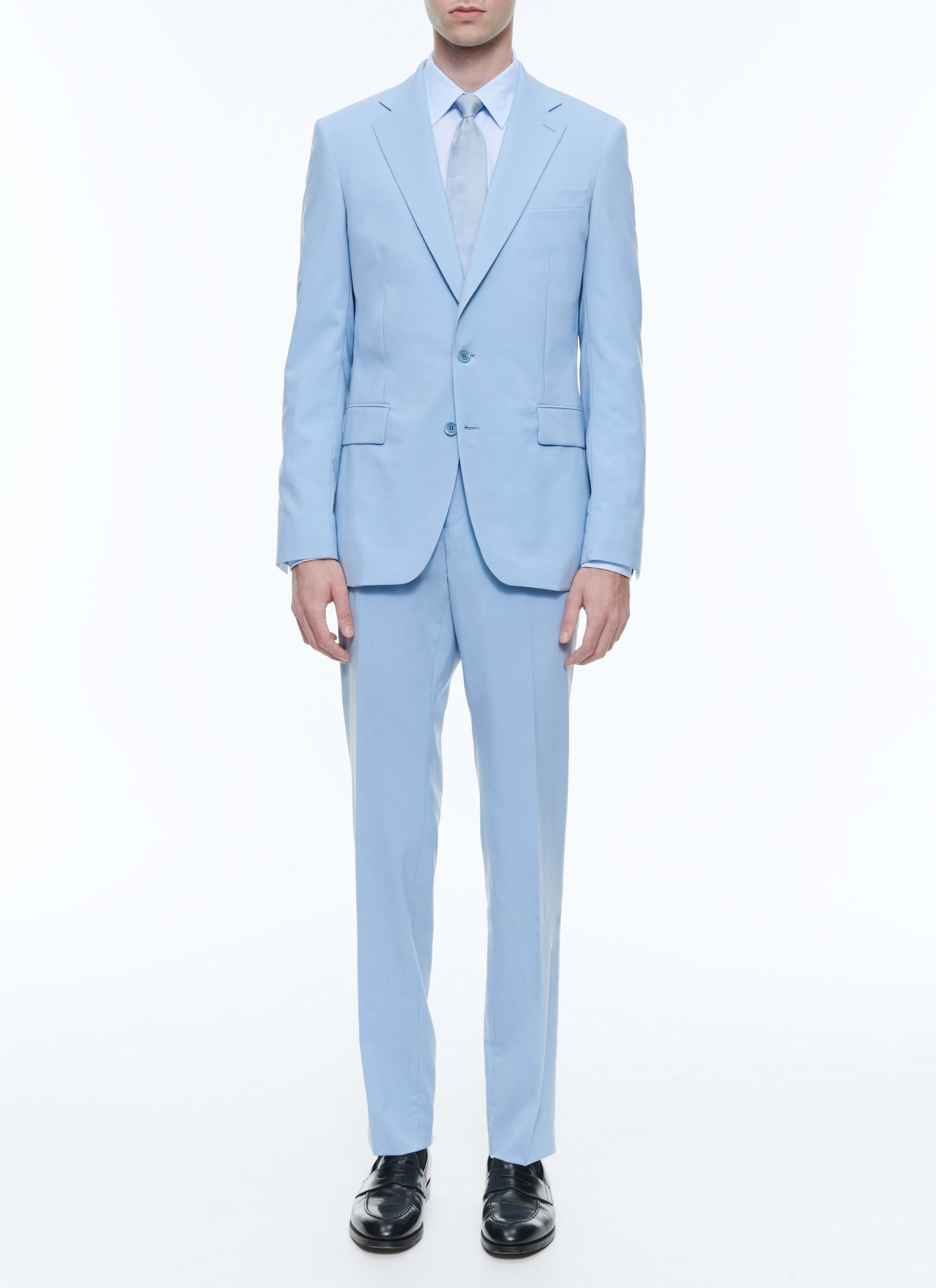 Costume homme bleu ciel toile de laine vierge Fursac - C3CIXE-DC36-D003