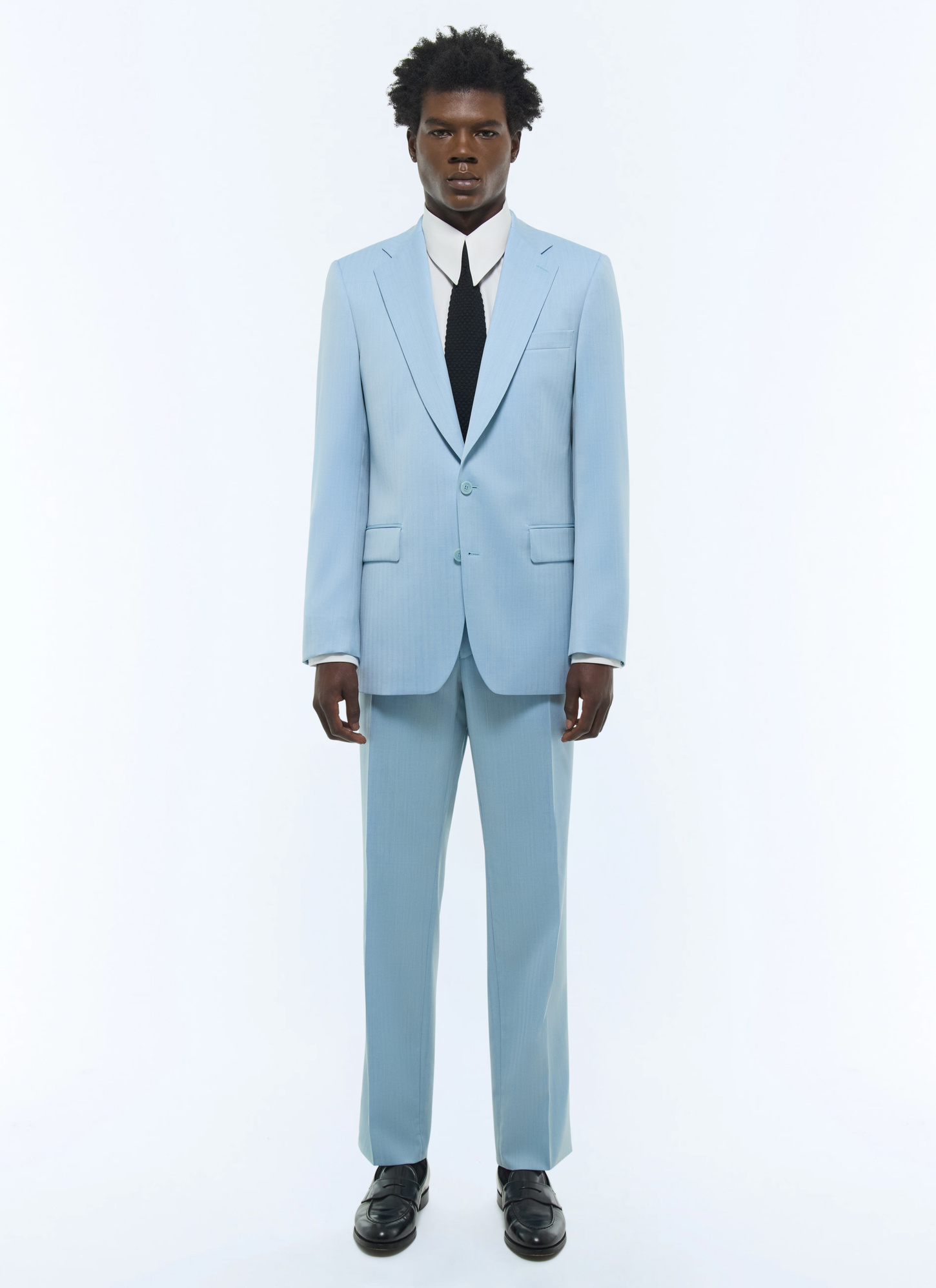 Costume homme bleu ciel serge de laine vierge Fursac - C3FRAM-DC13-D003