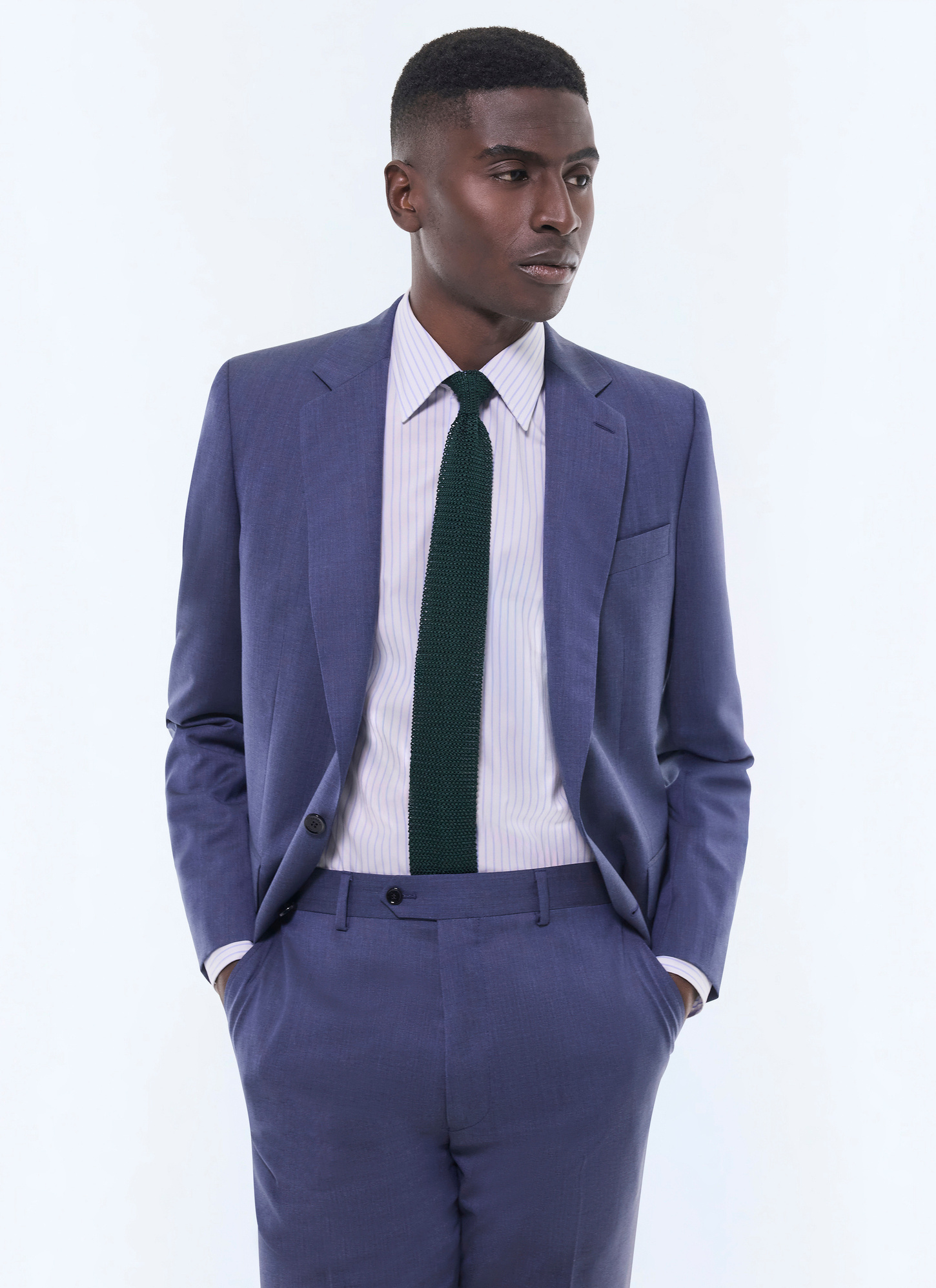 Costume bleu gris homme Fursac - C3FOXA-GC16-D028